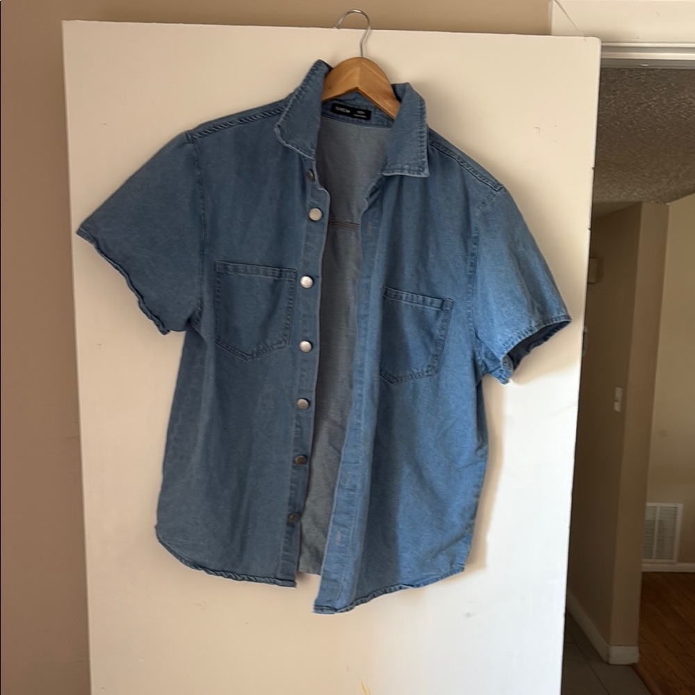 Men's Blue Denim Shirt